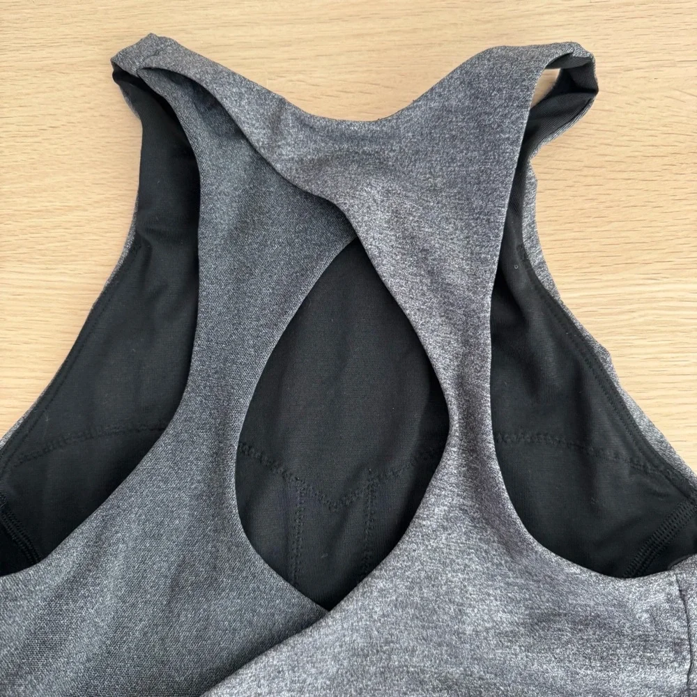 Lululemon Back‎ In Action Bra Heathered Black Size 4